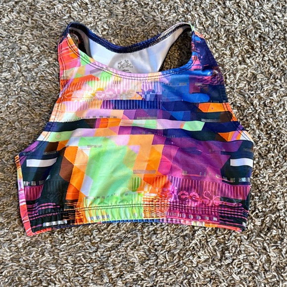 Justice Other - Justice Colorful Geometric Sports Bra